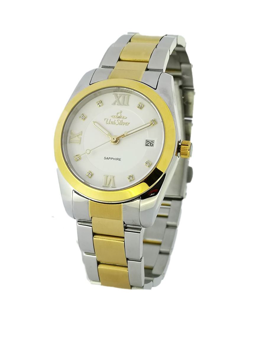 Top Affordable Twotone Stainless Steel 24 mm Watch Belt 6102_K0008493 main image 0