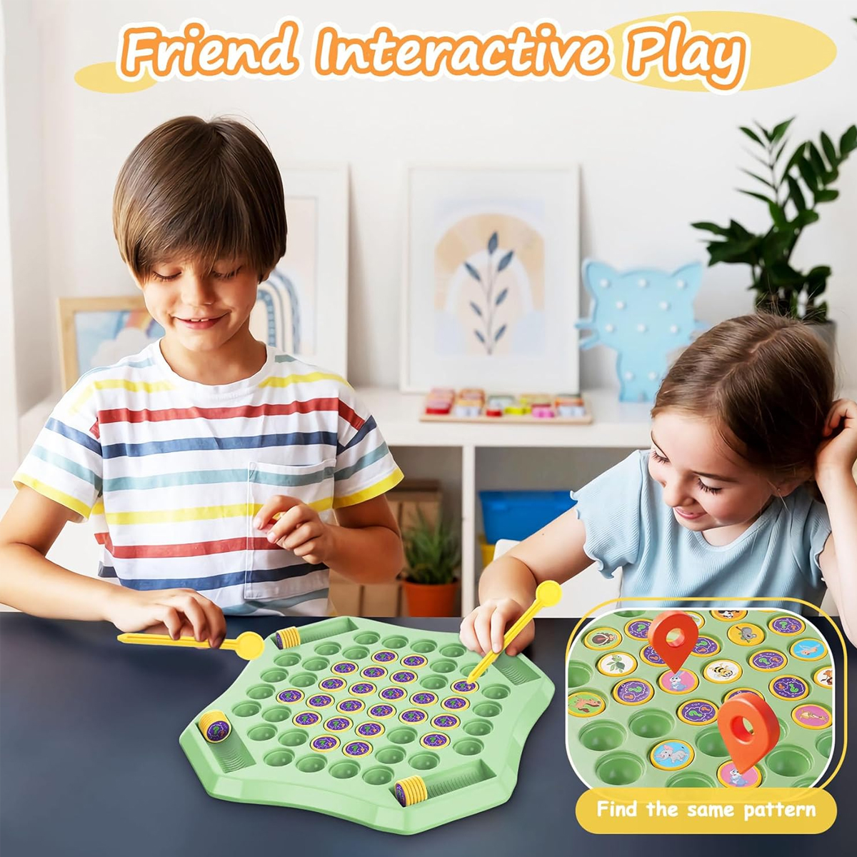 2-4 Player Fun Flip Chess Memory Game Creative Pair-up Memory Game ...