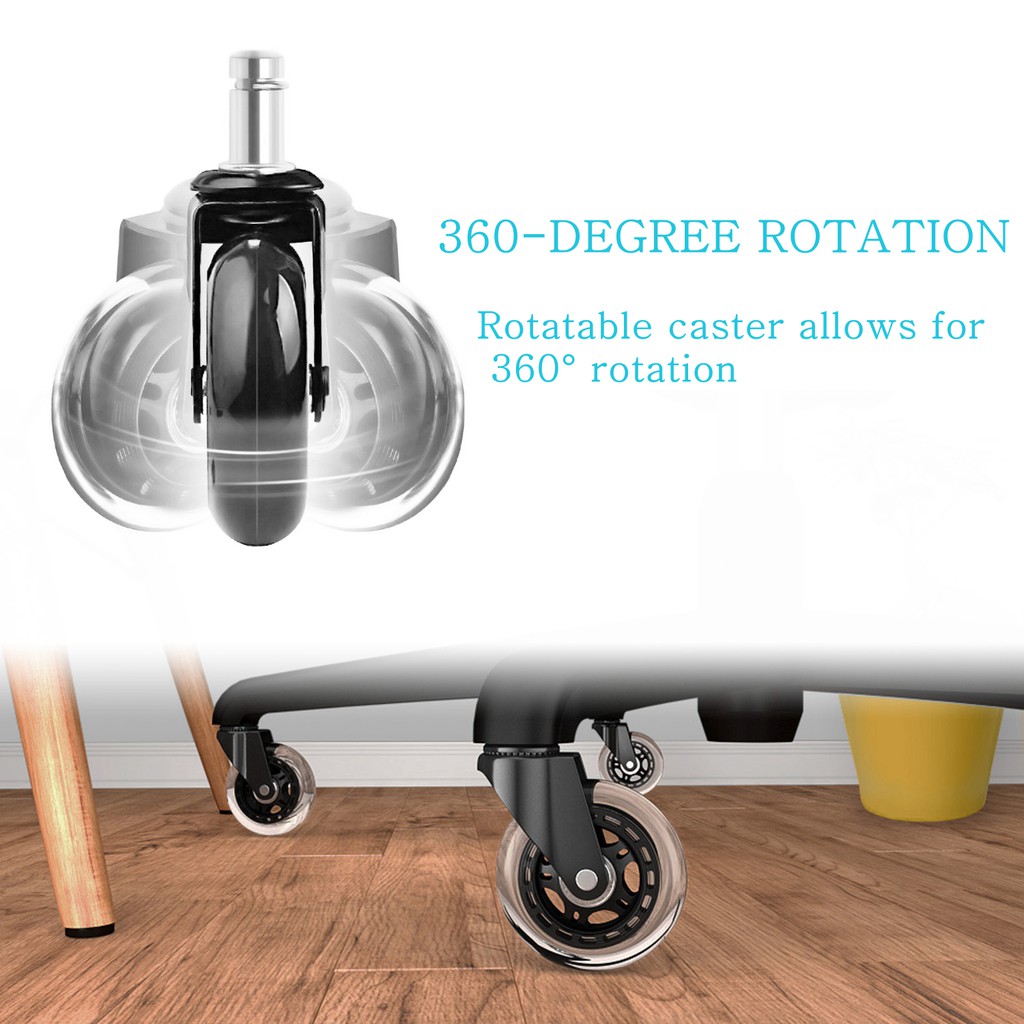 5pcs Computer Chair Wheels Swivel Heavy Duty office Chair Wheel Caster ...