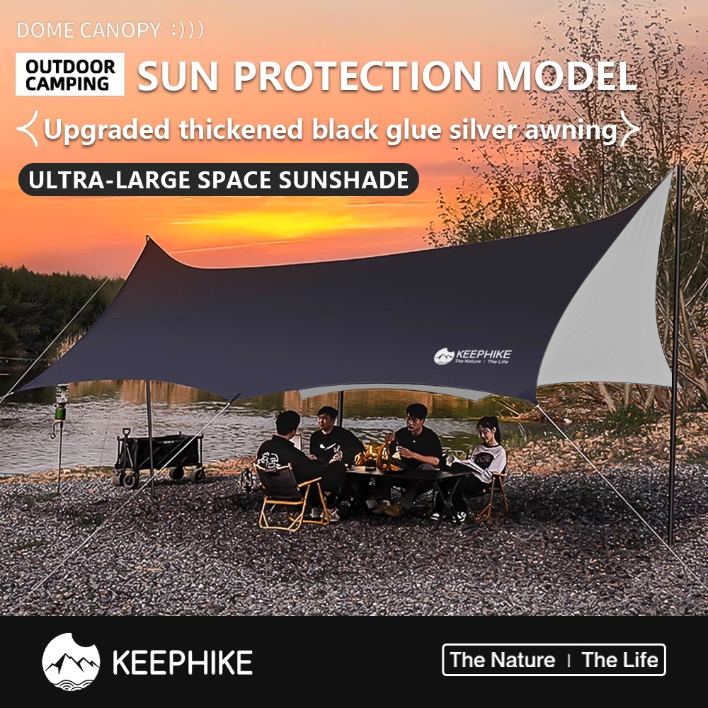 KEEPHIKE vinyl octagona canopy tent outdoor portable camping equipment ...