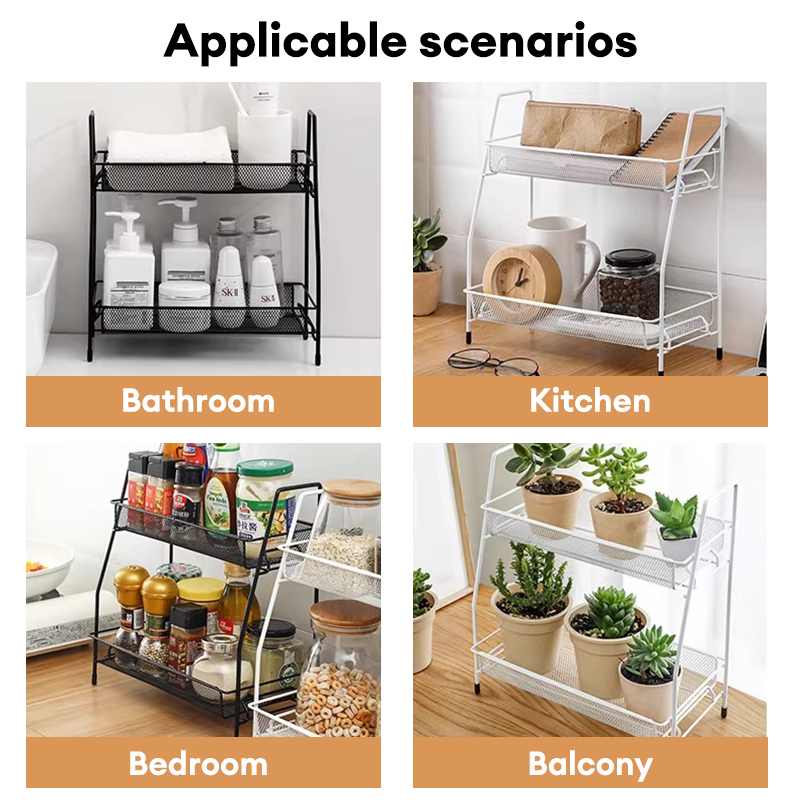 Kitchen Rack Organizer Storage Metal Rack Organizer Condiment Shelf ...