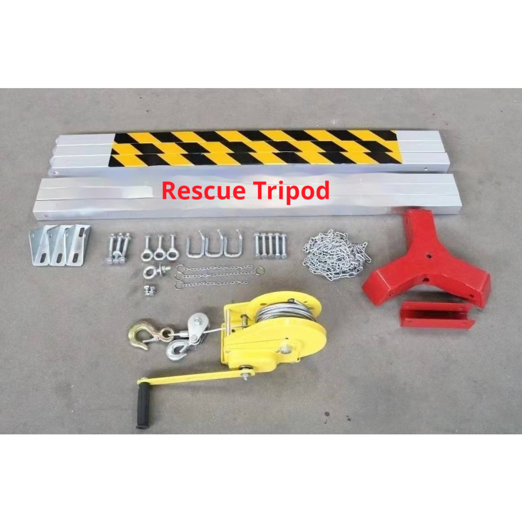 Aluminum alloy tripod emergency rescue limited space triangular lifting ...