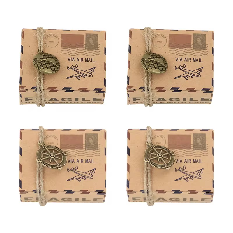 Compass Kraft Paper Gift Box, Small Box for Birthday Party, Party Needs ...