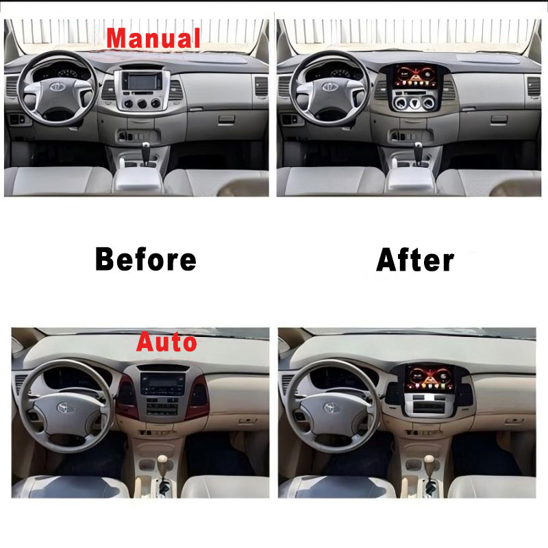 LALAHOO For Toyota Innova 2005-2010 8G+64G Car Android 14 Head Unit 9 ...