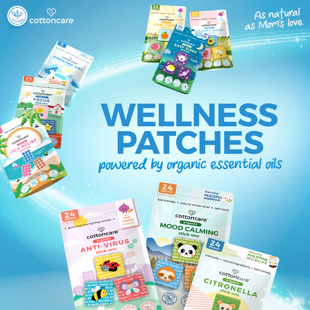 Cottoncare™ (48pcs) Organic Mood Calming Stick Ons Mandarin Orange