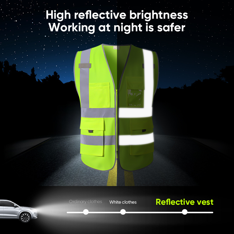 Mitsushi Reflective Safety Vest High Visibility Motorcycle Safety ...