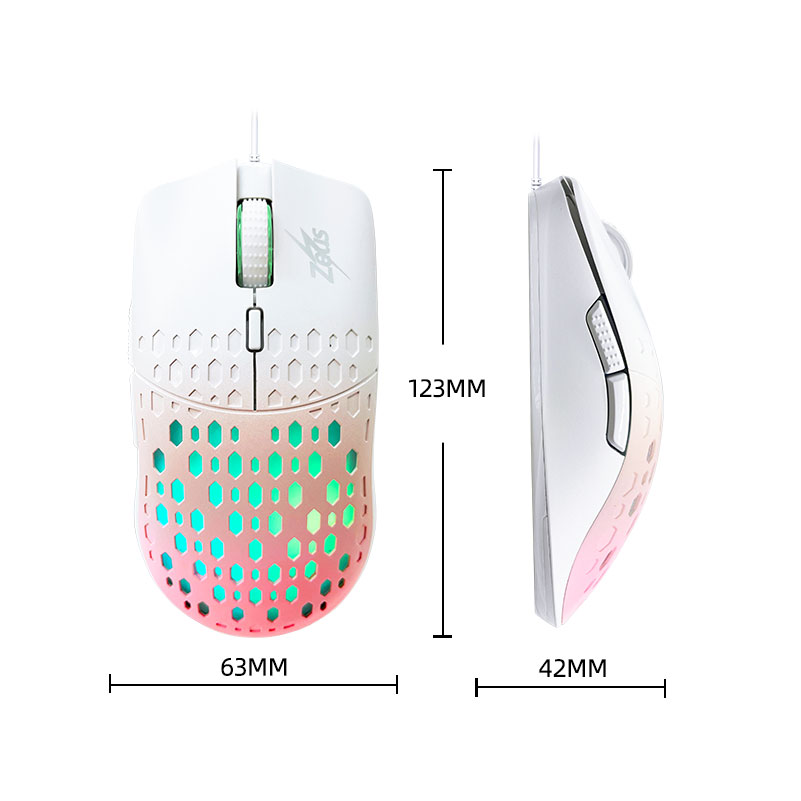Zeus Wired Gaming Mouse 4 DPI Levels Adjustable M-18 RGB Colorful ...
