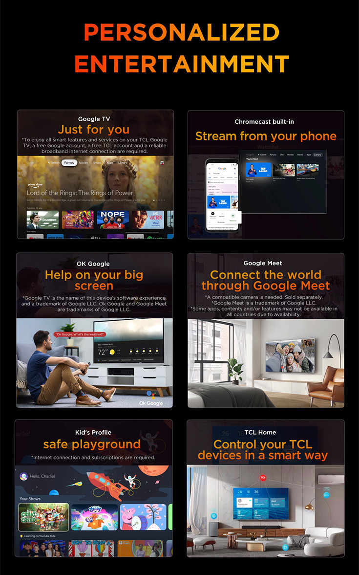 Tcl Inch K Uhd Hdr Google Smart Tv P Aipq Processor
