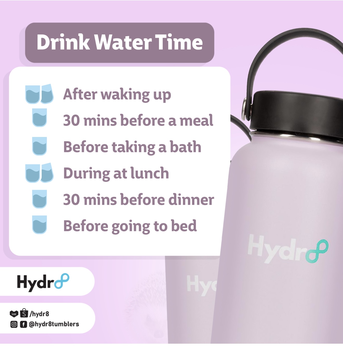 Hydr8 40oz Wide Mouth Double Wall Vacuum Insulated Flask Stainless ...