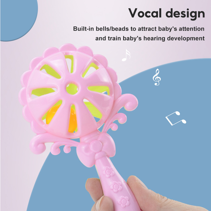 7PCS Set Teether Grinder Toddler Toys Baby Bite Rattle Toys Kids Teeth ...