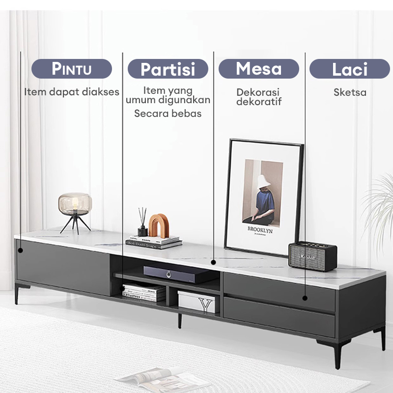 TV Cabinet High Quality Furniture TV Rack Modern Living Room Bedroom ...