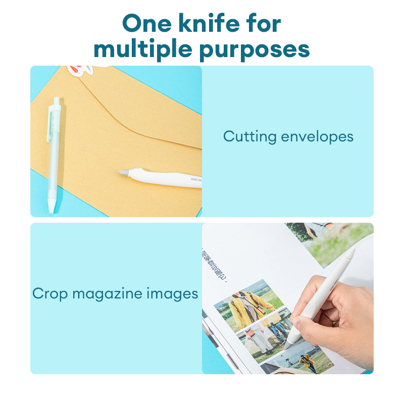 Deli 2103 ceramic pen knife ceramic blade paper cutting tools 1pc