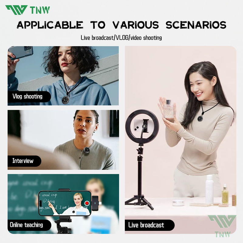 New Magnetic Wireless Lavalier Microphone Noise Canceling 8 thumbnail image