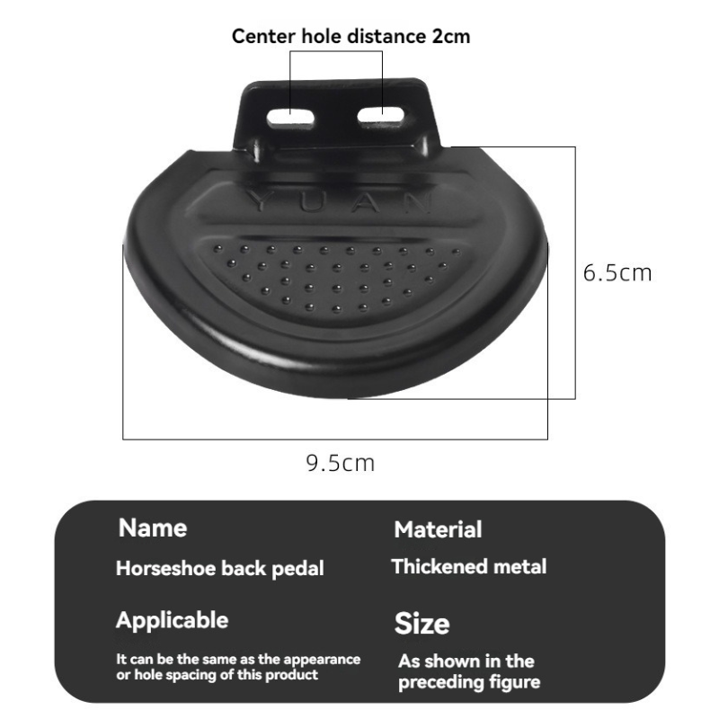E Bike Rear Footrest Foot Pedal Rear Wheel Footpegs Non-slip Rear Seat ...