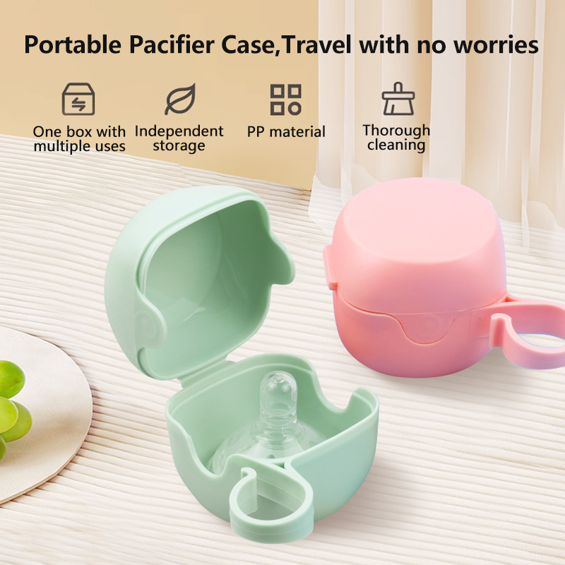 Einmilk Baby Pacifier Storage Box Organizer Dust Cover Teether Storage ...