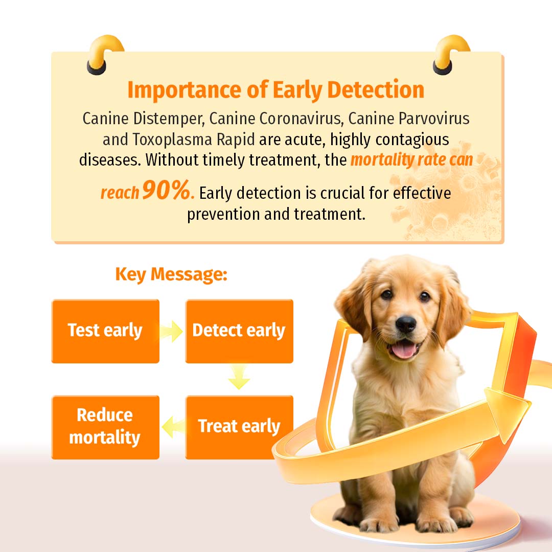 Cassiel Pet Test Kit For CDV CCV CPV TOXOAg Canine Distemper ...