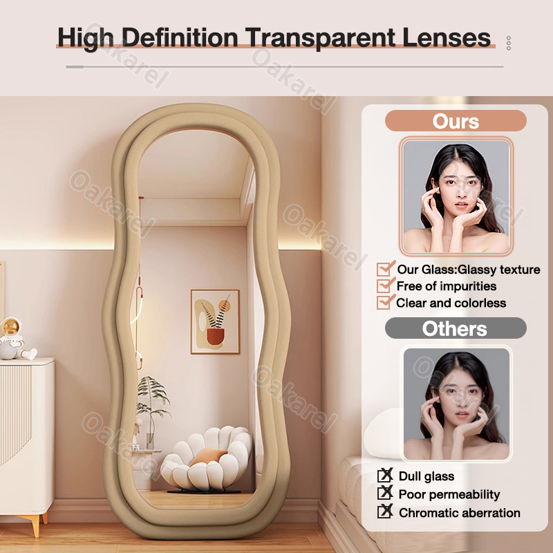 Body Mirror Whole 160/170cm Body Wave Floor Mirror with Support Frame ...