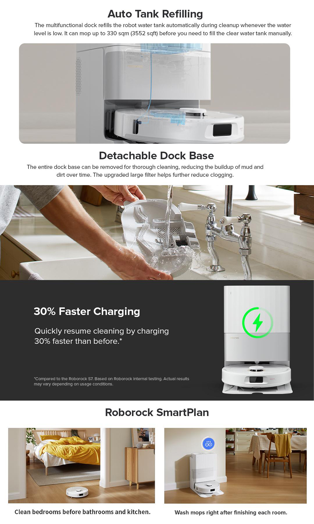 【New Launch】Roborock Qrevo 5AE Tangle-Free Cleaning 12000Pa Suction ...
