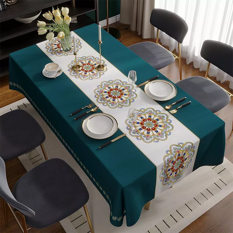 140*250cm Pvc Table Cloth Cover Table Mantle Waterproof Oilproof ...