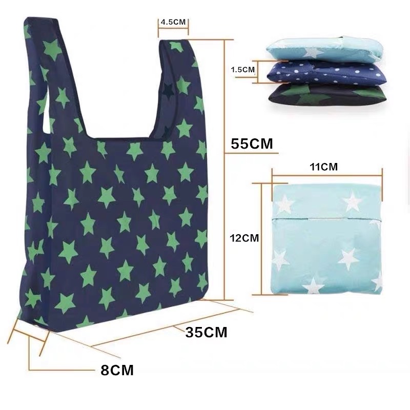 Portable Folding Shopping Bags Bagcu Packet Size Foldable Eco Bag ...