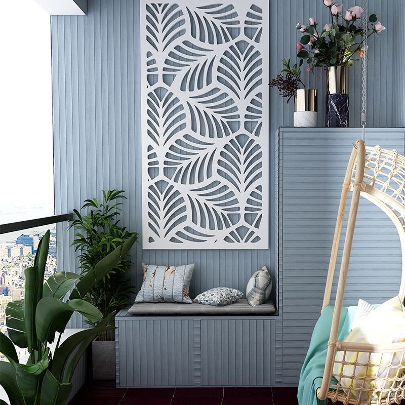 10PCS WPC Wall Panel Sticker Waterproof Grille Design Ecological Board ...