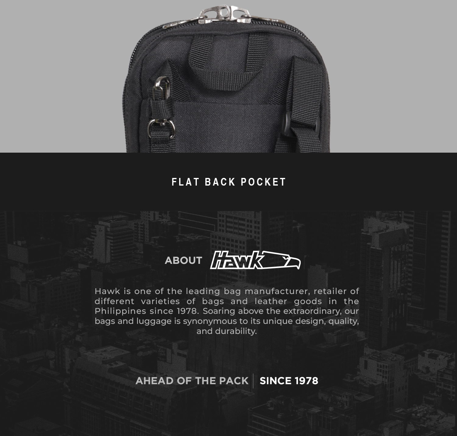 Hawk 5939 Sling Bag | Anti-Theft | RFID Protected | Shopee Philippines