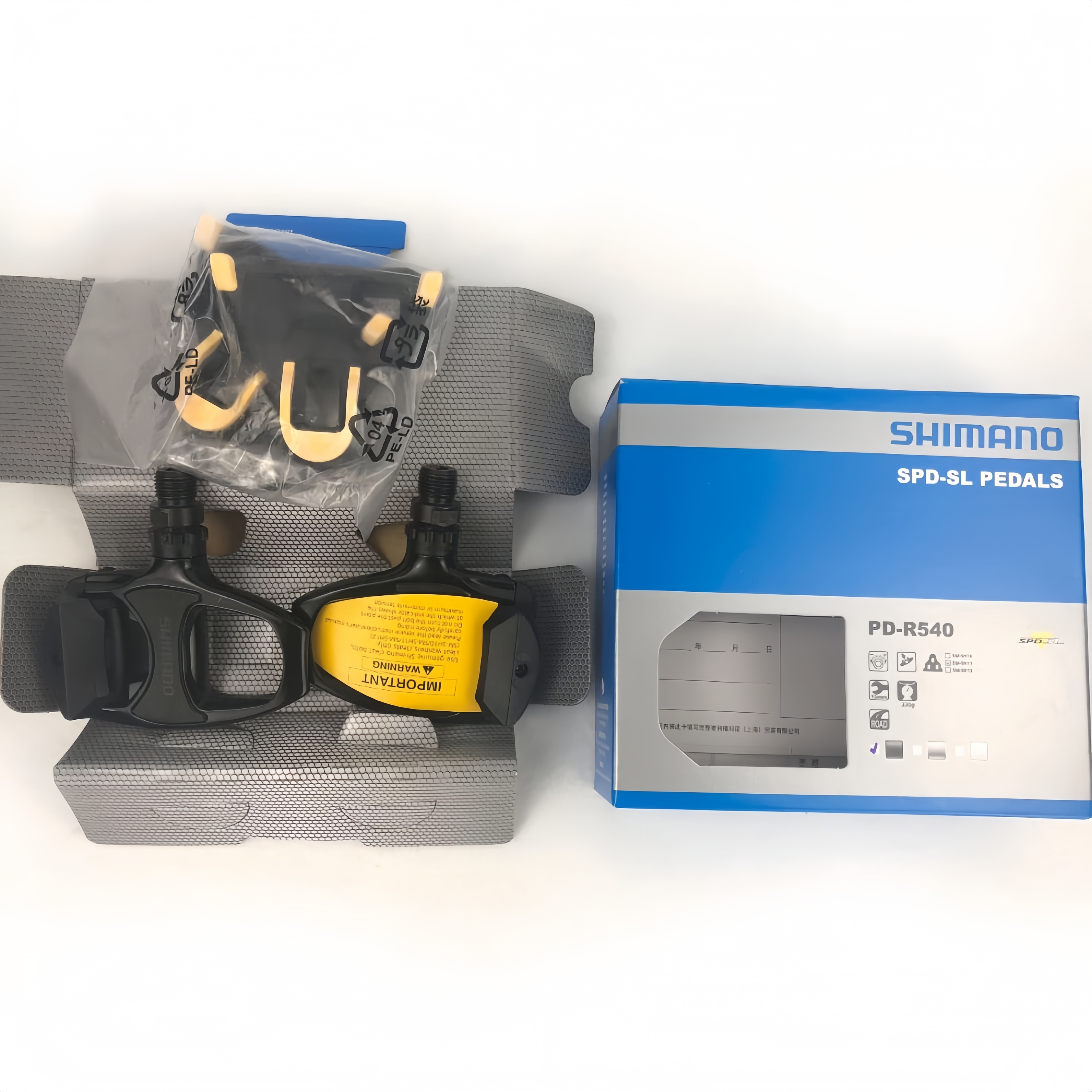 SHIMANO PD-R540 Road Bike Riding Self-locking Pedal Lock Bicycle ...