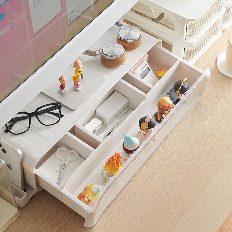 Organizer Laptop Stand Computer Monitor Heighten Rack Stand Drawer ...