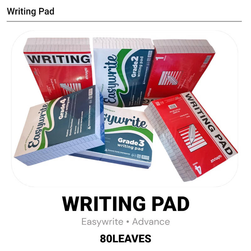 2pads Intermediate Pad Writing Pad Grade 1 2 3 4 80 Leaves EasyWrite ...