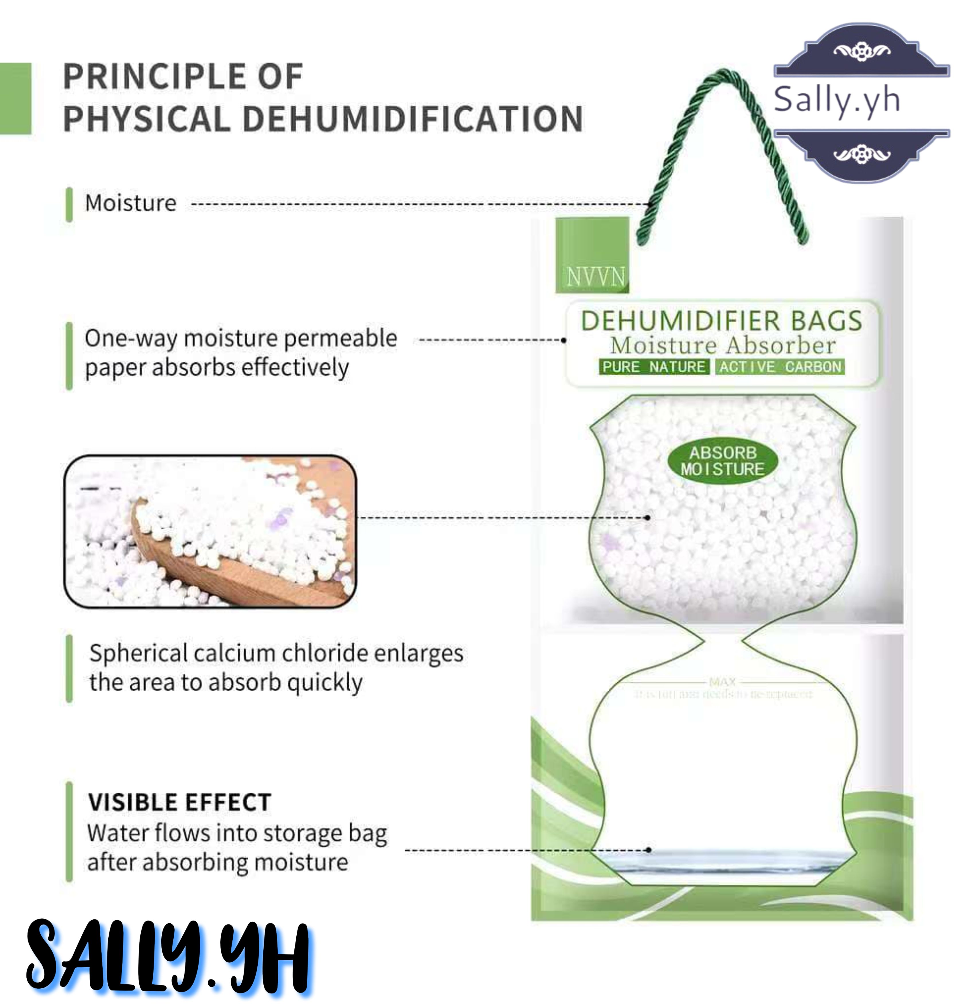 Moisture Absorbent Dehumidifier Humidity Absorber Bag Wardrobe ...