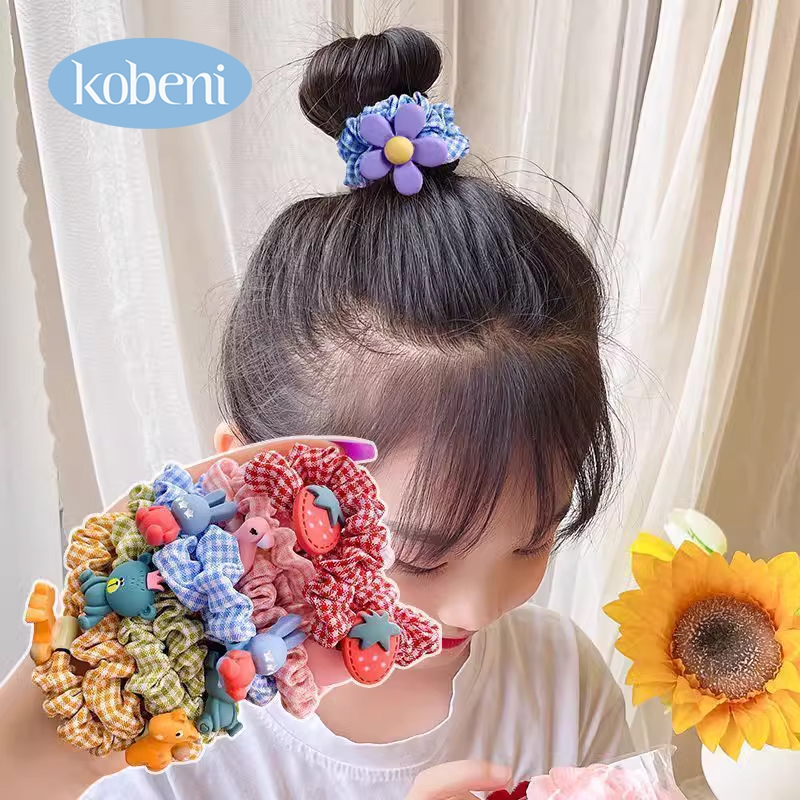 Kobeni Korean Cartoon Pattern Stretchy Hairband for Girls - Random 1Pcs ...
