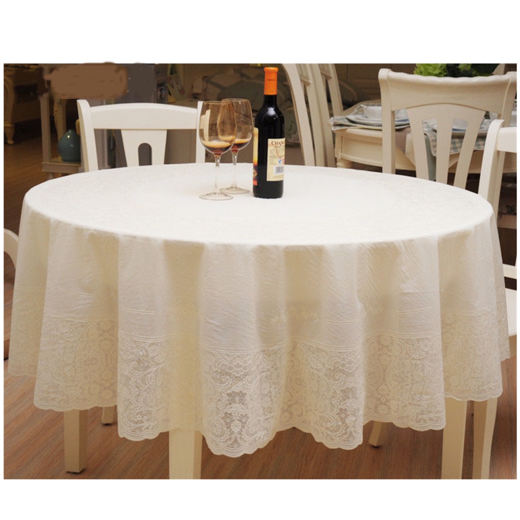 4/6/8/10 Seater Tablecloth Round Waterproof and Oilproof Table Cover ...