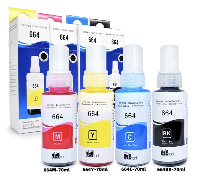 Premuim 664 Ink dye ink T6641 Compatible For Epson L210 L310 L300 L360 ...