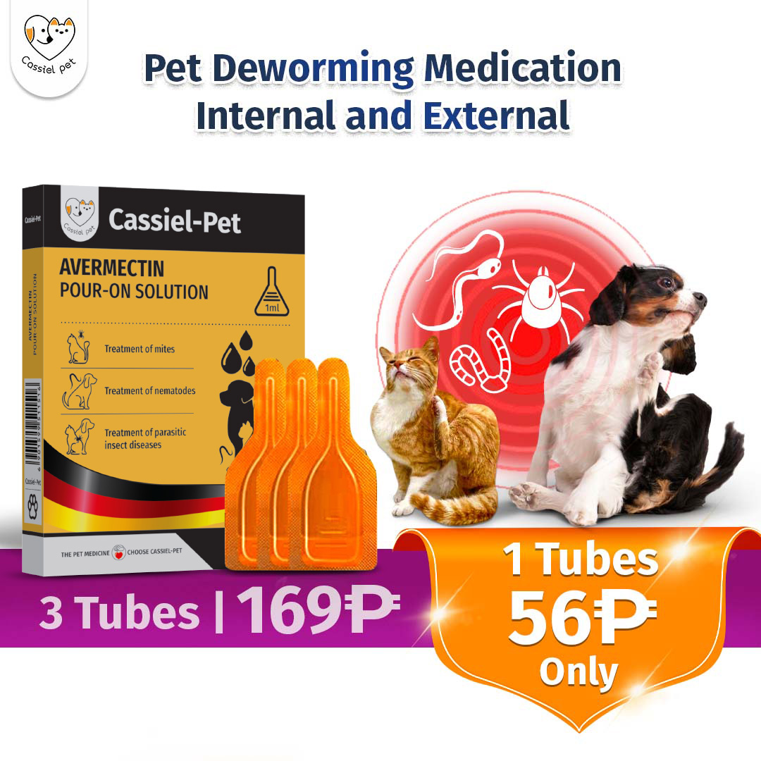 View of Cassiel Pet Tick and Flea Spot Treatment for Cat & Dog Anti-Flea Anti ...