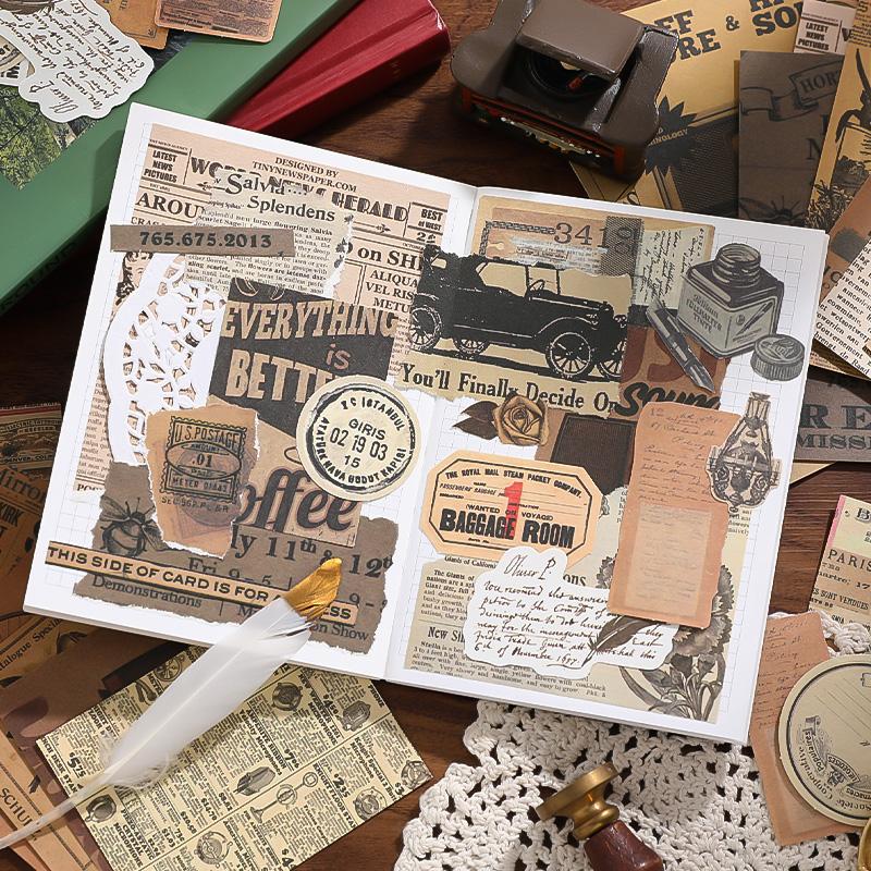 Vintage memories series America Retro Theme Memo pads Journals phone ...