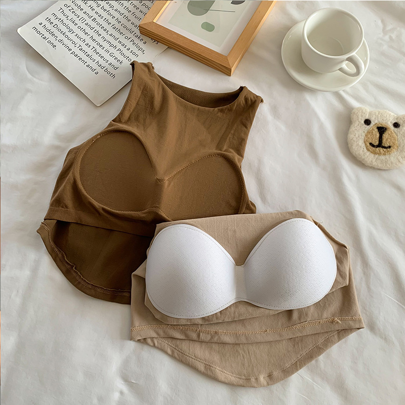 Slim CropTop With Chest Pad Set-Up