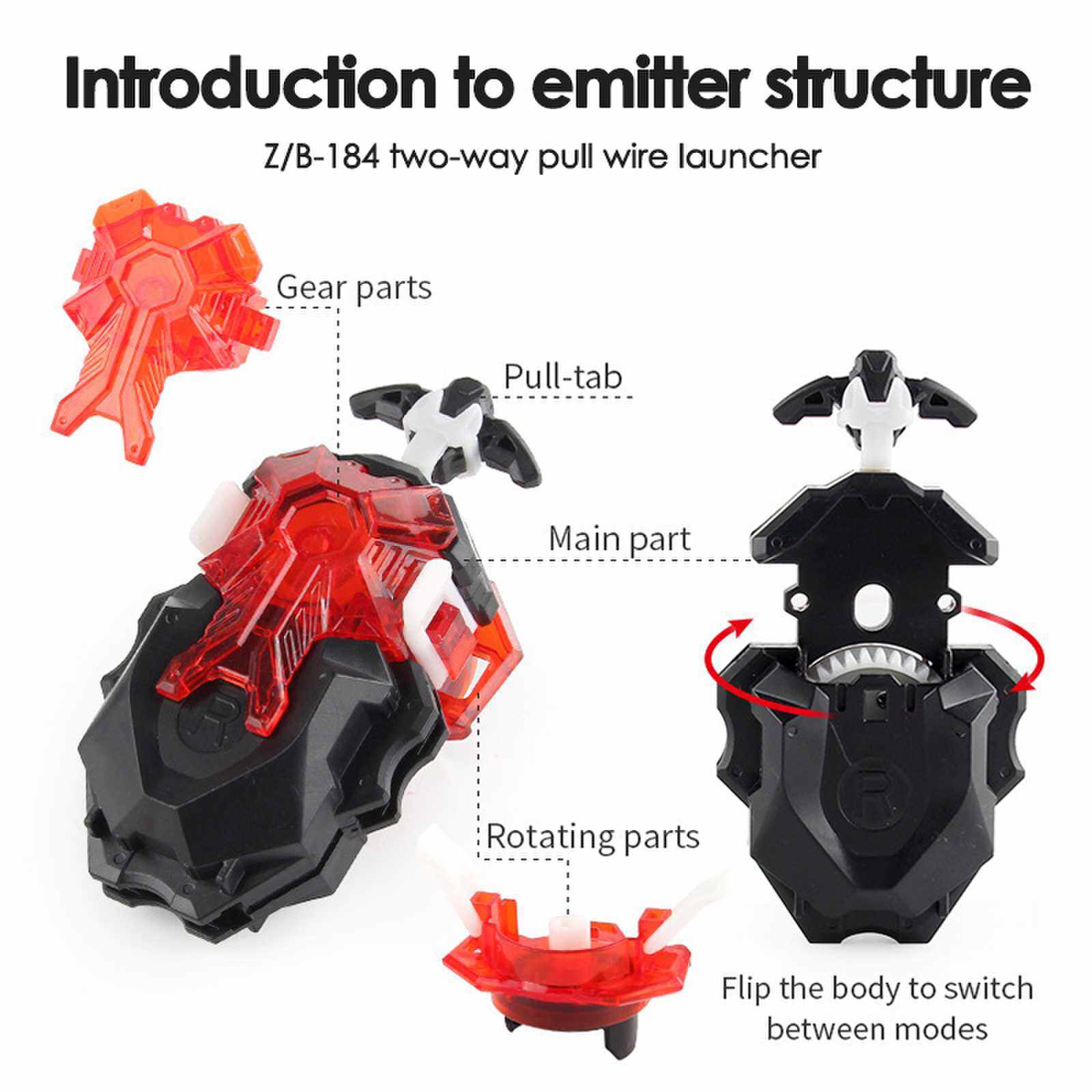 Z Brand B-184 Db Custom LR Launcher For Beyblade Burst Toys Custom ...