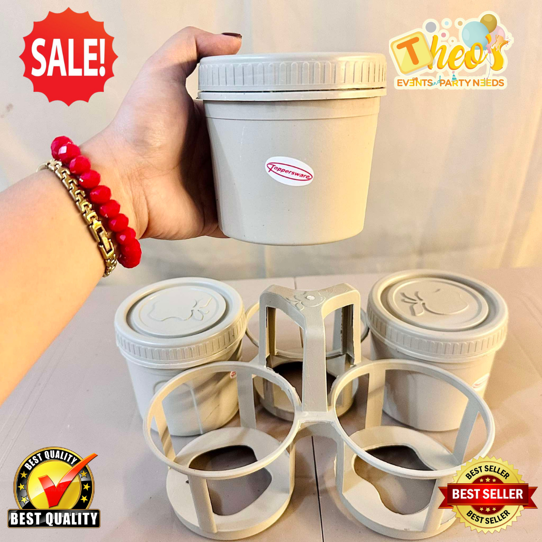 3pcs Plastic coffee Condiments container with Spoon Spice coffee sugar ...