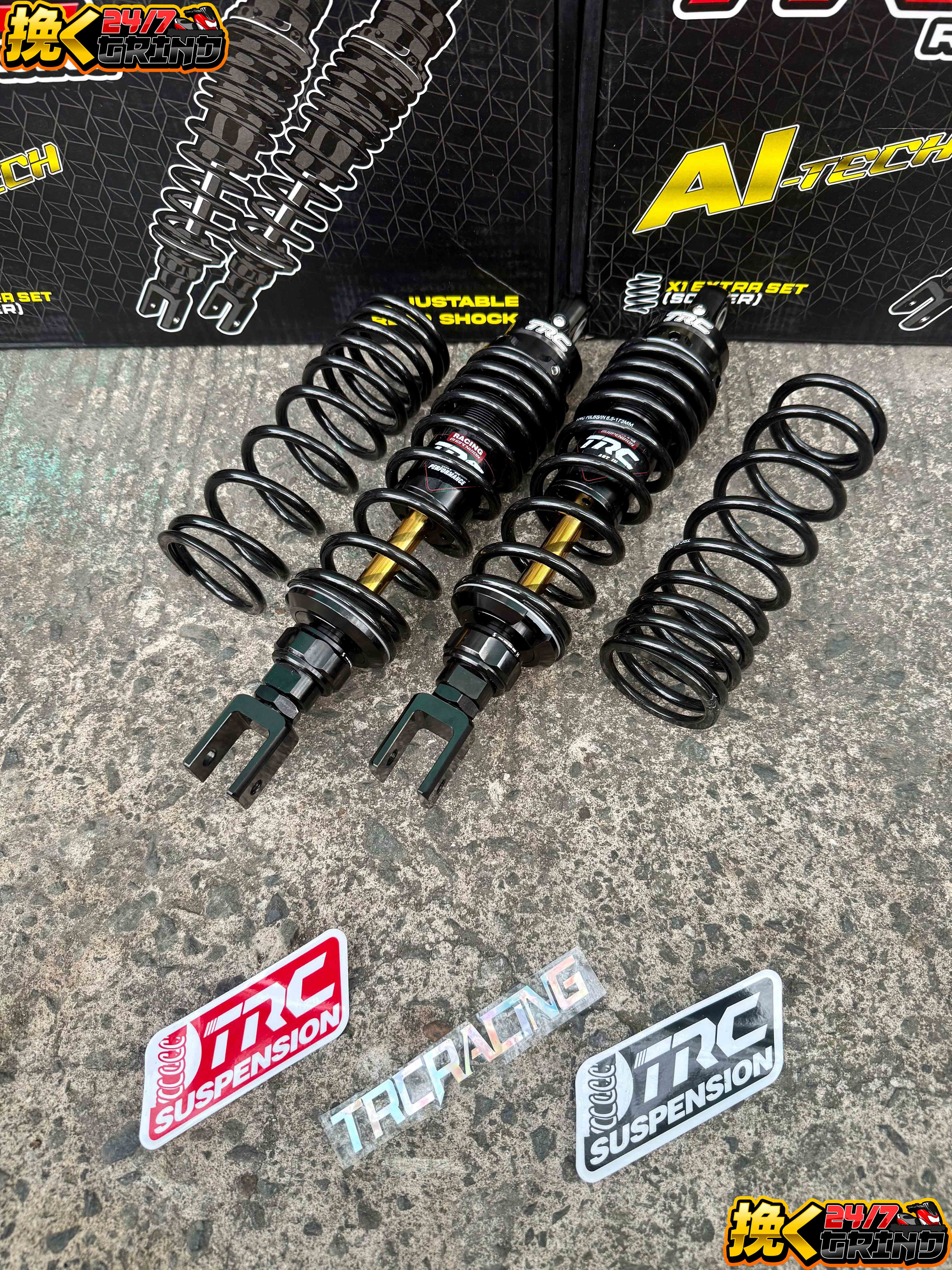 TRC RACING 305mm Rear Shock Absorber Suspension Fully Adjustable For ...