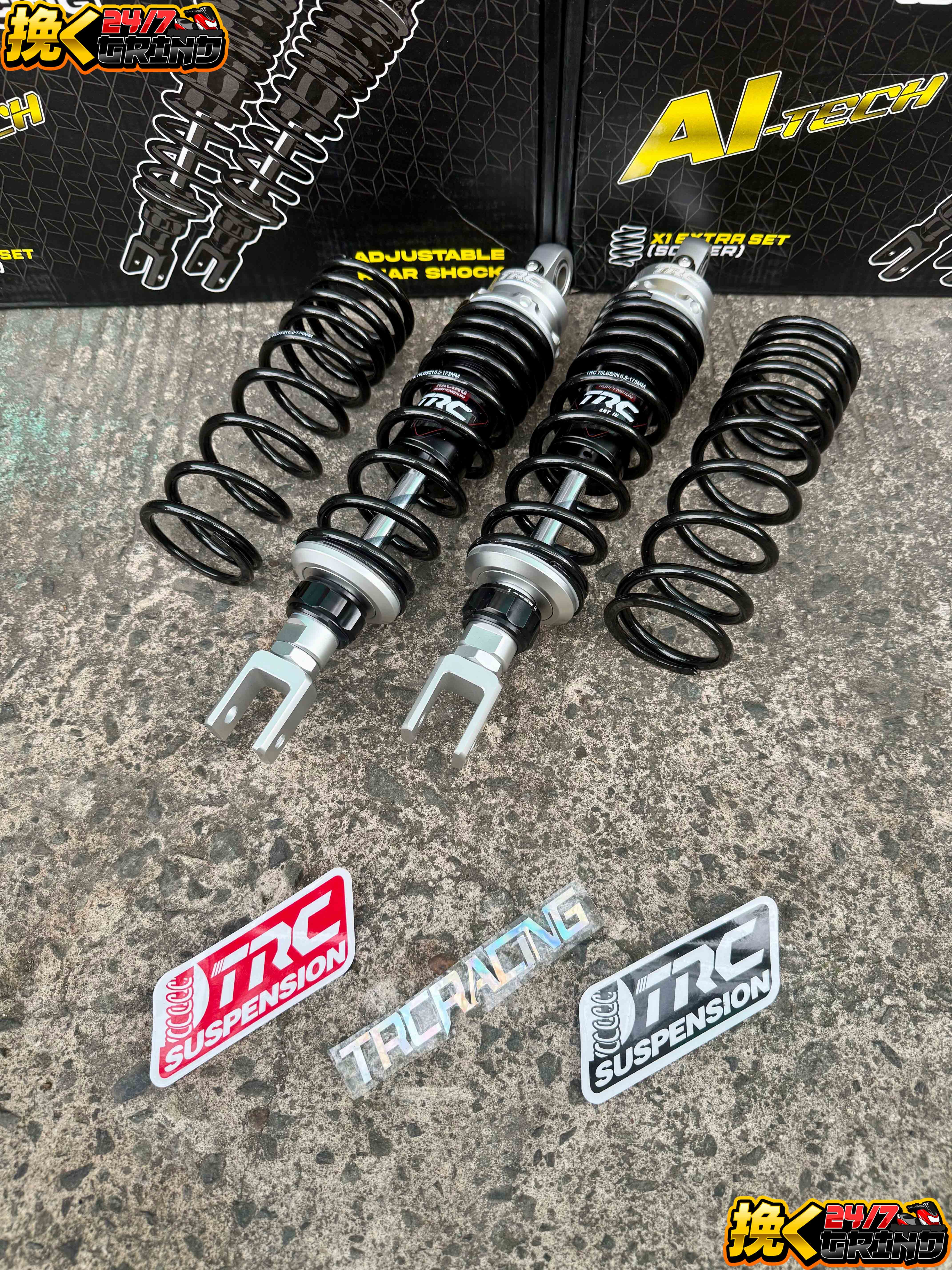 TRC RACING 305mm Rear Shock Absorber Suspension Fully Adjustable For ...