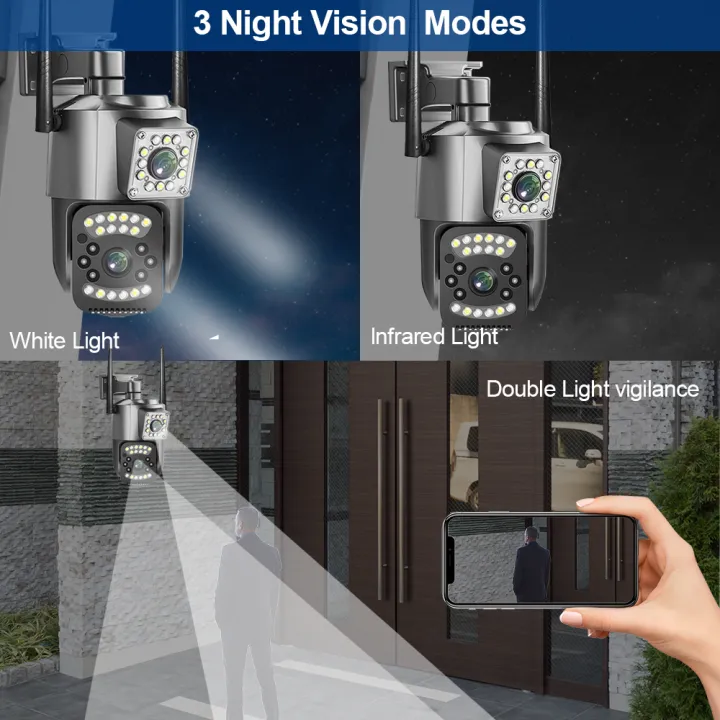 BUY 1 TAKE 1 V380 Pro CCTV Camera Outdoor 5K Dual Lens WiFi Wireles ...