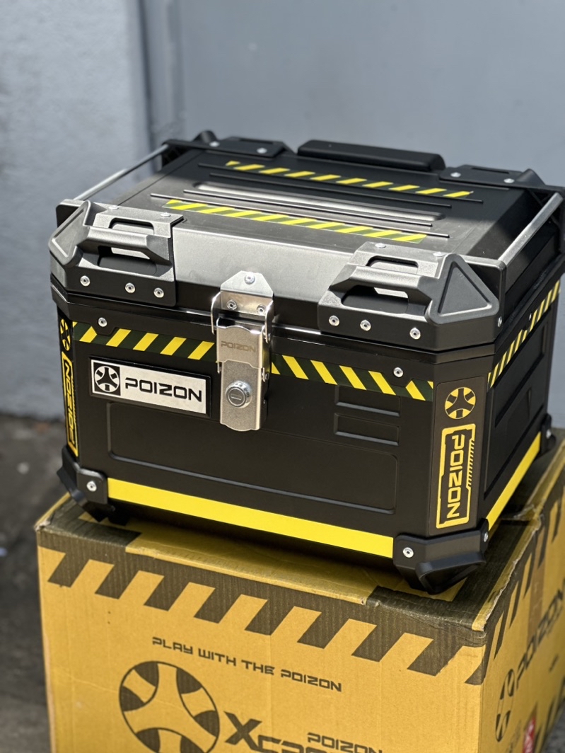 POIZON V2 45Liters Xcrate ABS PLASTIC TOP Box Single/Dual Lock with ...