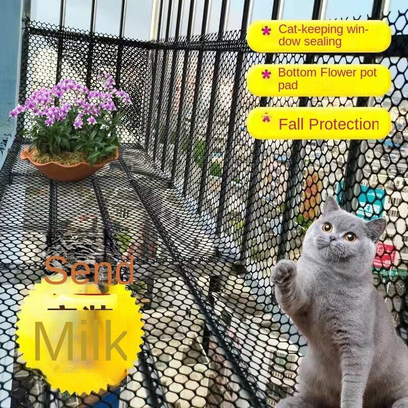 Cat Protection Net Black Plastic Grid Balcony Protective Net Sealing ...