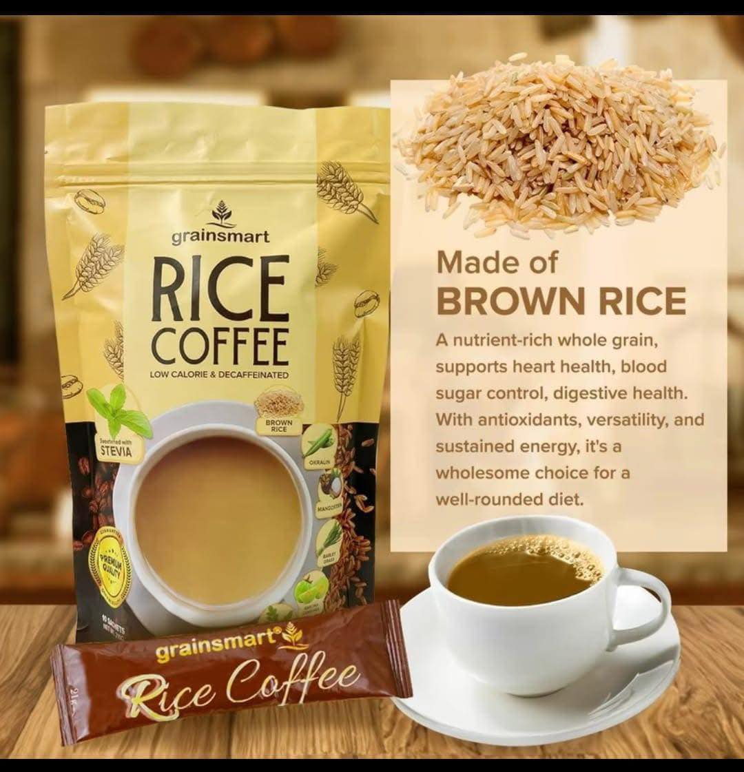 GrainSmart Original Brown Rice Slimming Coffee Caffeine-Free Energy ...