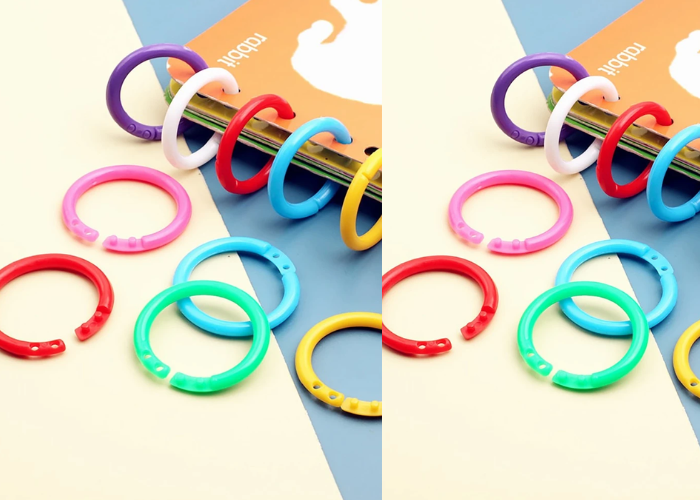 Multipurpose Plastic Loose leaf Rings Assorted Colors Bookbinding Rings ...