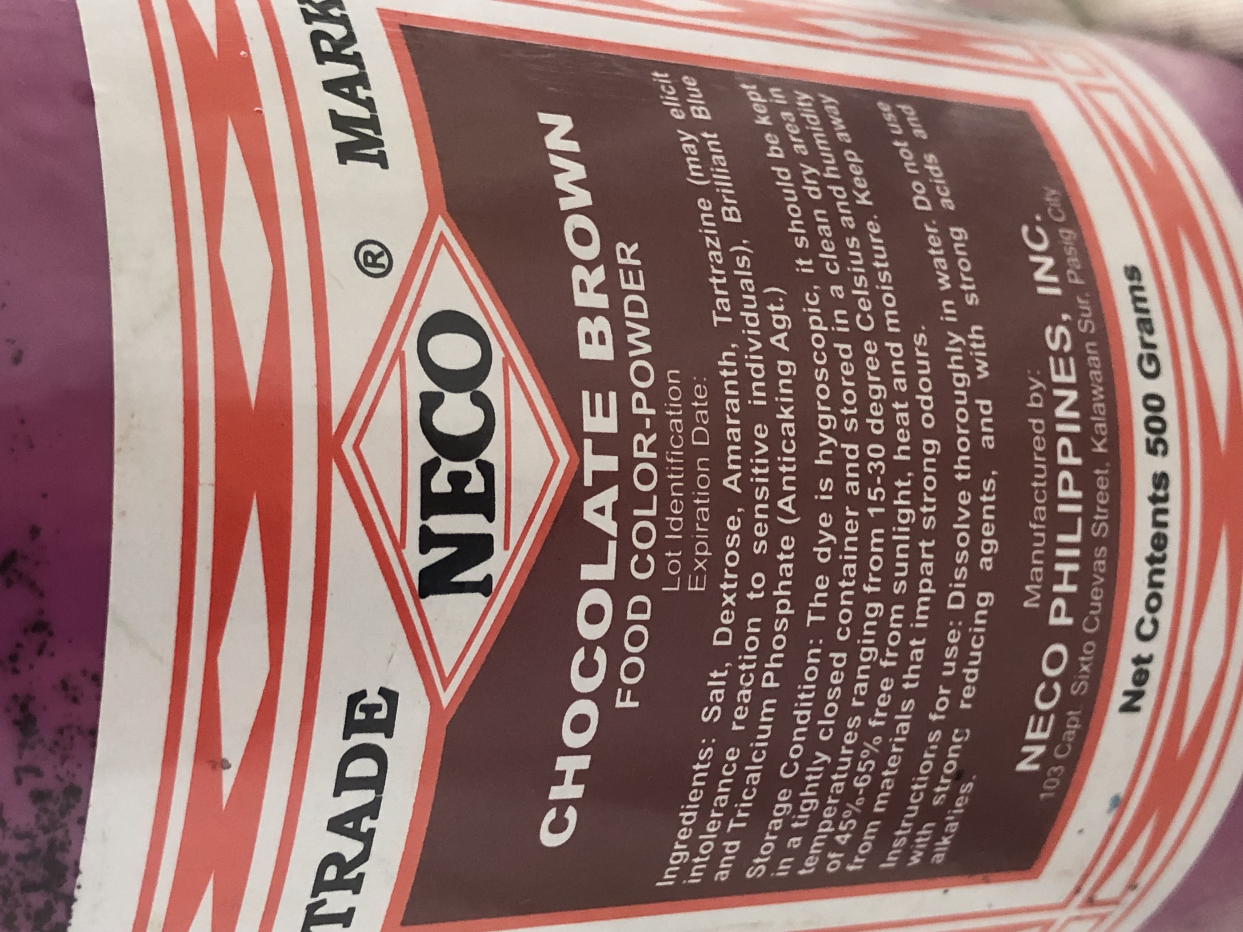 NECO FOOD COLOR POWDER 500G | Shopee Philippines