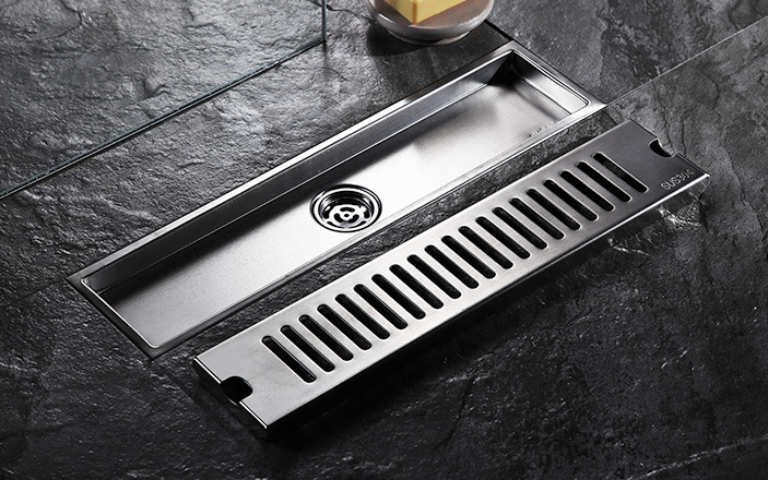 SUS304 stainless steel rectangular floor drain bathroom kitchen large ...