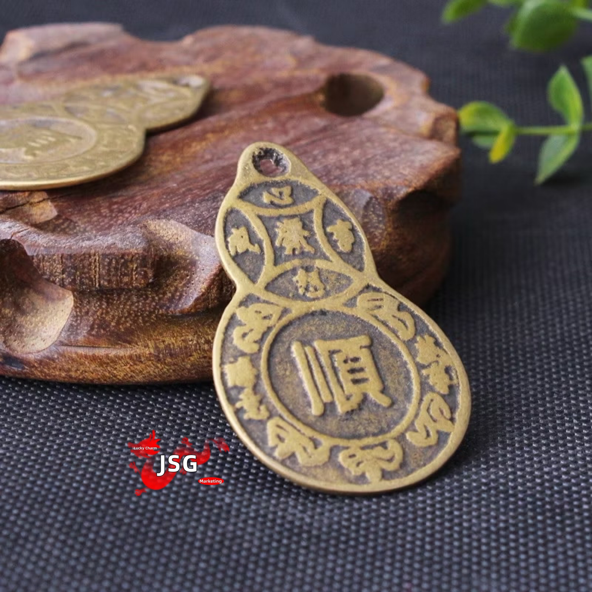 Feng shui Lucky Charm Brass WuLou Amulet Hulu Coin Amulet Good For ...