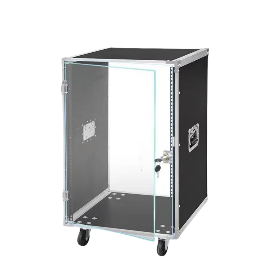 16U Flight Case Power Amplifier Rack Empty Cabinet Touring Case With ...