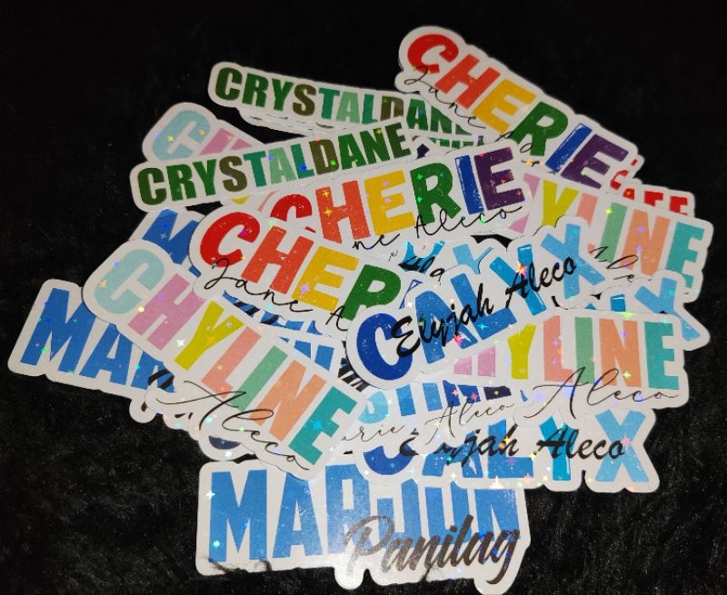 Name Sticker Colorful Design 18-20pcs per Pack | Shopee Philippines